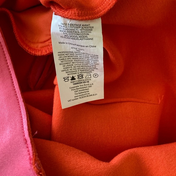 Tory Burch Women’s Sleeveless Scuba Mini Dress with Zipper & Flap Pocket - Picture 10 of 10